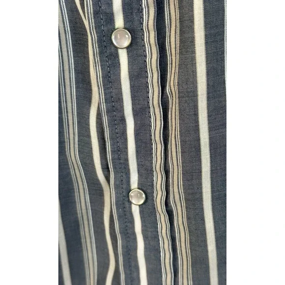 Plains Western Shirt Mens XLarge ~ Pearl Snap Short Sleeve Cowboy - Picture 3 of 5